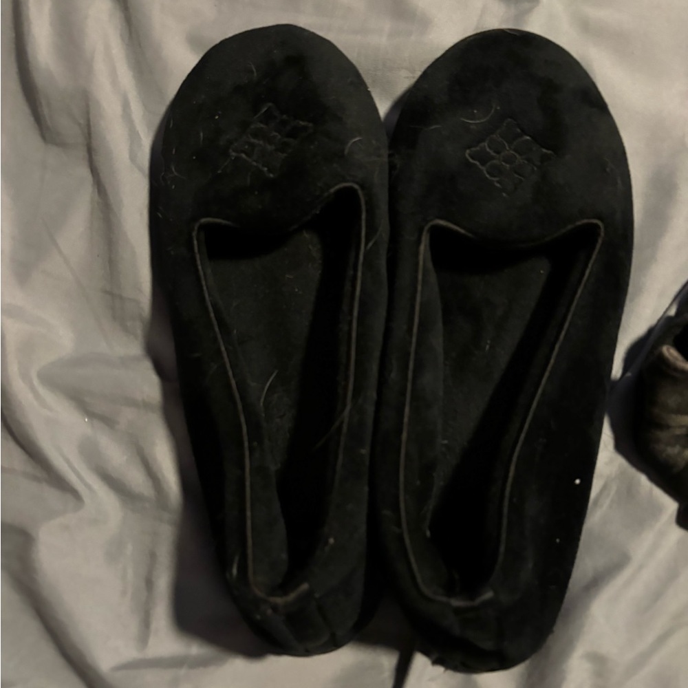 Dearfoams Black Women's Slippers